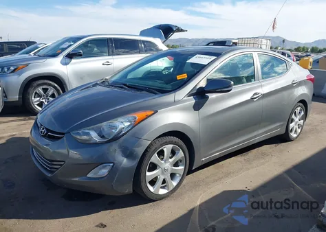 2012 Hyundai Elantra Limited from USA, damaged, VIN 5NPDH4AE6CH131100